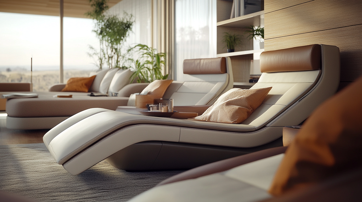 Bionische Möbel in einem loftartigen Wohnraum